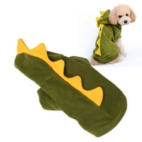 Pas Dinosaur kostim, pas Dinosaur odjeća toplo slatko zatvaranje gumba za božićnu zabavu za pse XS