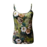 Ženska modna remena cvjetna print camis na vrhu Ležerne prsluk bluza hot6sl4874963