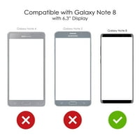 CASTIZACHINK Torbica za Samsung Galaxy Note - Custom Ultra tanka tanka tvrda crna plastična plastična