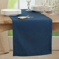 Fannco Styles Classic Svakodnevno dizajn Čvrsti stolni stolni trkač - Navy Plavi poklopac stola za kućni