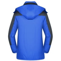 Virmaxy Muška jakna za sneg Vodootporna vjetrootporna jakna zadebljana žučna jakna sa zatvaračem dugih