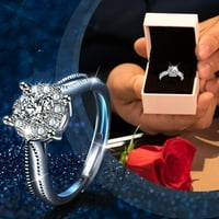 Mother Day Pokloni za mamu Ženski prsten za snježne pahulje za majke Full Diamond Nakit prsten za vjenčanje
