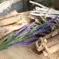 Yotyukeb Domaći ukrasi 12-Heads Artificial Pe Lavender Lažni cvijet Vjenčanje Bouquet Party Decor Decor