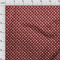 Onuone viskoza šifon maroon tkanina lobanja tkanina za šivanje tiskane plafne tkanine pored dvorišta