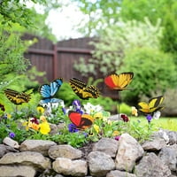 Ludlz leptir uložak Vrtni dekor leptiri na dvorištu Lawn popločani umjetnički ukrasi vodootporni leptir