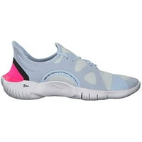 Nike Besplatno RN 5. Ženska tekuća cipela Bijela crno-polu-plava-hiper ružičasta 6,5