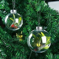 Shulemin prozirna plastična kugla babes božićno drvce visi ukras diy ukras