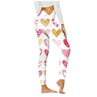 Jyeity Fals Fashion, tiskane joge hlače visoke struk labave ravne duge hlače ženske planinarske hlače