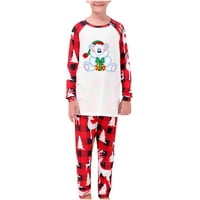 Anuirheih roditelj-dječji PJS toplo božićno odijelo tiskano plaćeno šivanje kućne nošenje padnjaka dugih