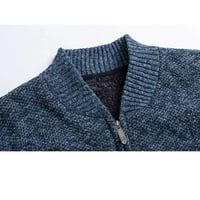 Muška jesen i zimska boja koja odgovara stand-up ovratnik dugih rukava na dugim rukavima pleteni džemper