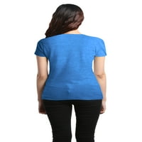 Shop4ever Ženska kalifornijska država u Kaliforniji Retro Horizon Slim Fit V-izrez majica X-Male Heather