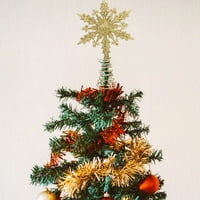 Božićno drvsko viseće ukrašavanje Party Star Treetops Snowflake ukrasi zvezde za odmor Xmas Topper