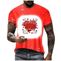 Huachen Nova tiskana majica za muškarce Ležerne prilike kratkih rukava Street Hip-Hop 3D tiskani vrh