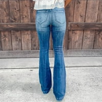 Baggy traperice Žene Ležerne prilike sa visokim ustajanjem velike traperice Jeans džep labav traper