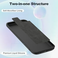 Elegantni slučaj izbora za moto g Stylus 5G likvidni silikonski poklopac telefona, crni