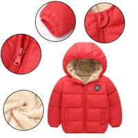 Esaierr Kids zimski runo 1-7y kaput od runa za bebe iznosi nožnih kapuljača vanjske jakne za dječake