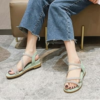Aufmer Povratak na sandale za žene Ženske Ljetne modne sandale Restor za rezanje, pune boje klinaste