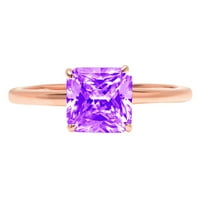 2. CT briljantan aspekser Cleani simulirani dijamant 18k ružičasto zlato pasijans prsten sz 3.5