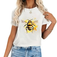 Slatka pčela u akvarelom Cool Graphics Majica kratkih rukava za žene - savršen poklon za božićni Halloween