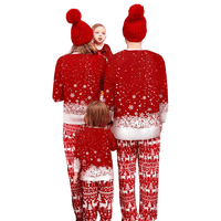 Biayxms Božićne pidžame za obiteljski setovi Novi stil Xmas Holidays Sleep odjeća Božić PJS za odrasle