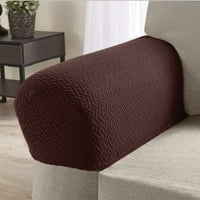 Prekrivači naslona za naslone za naslone, sofe, stolice - set od 2-čokolade