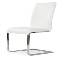 Moderna bijela stolica za ručavanje