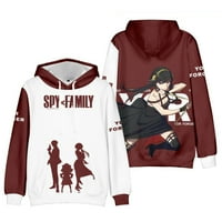 Anime Hoodie Spy Family muške ženske pulover dukseve dukseri Japan Modni ulični odjeća dugih rukava,