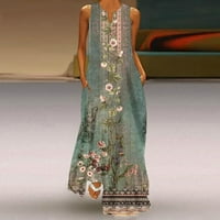 Yuwull modne haljine za žene rade svakodnevno ljetno casual haljina za sunčanje za žene boemska cvjetna