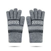 Wofedyo zimske rukavice Screen Gloes sniježni cvijet topli pleteni zimski sjaji Božićni pokloni Čarape