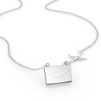 Ogrlica s bloketom izrađena u Americi sa dijelovima od talijanskog u srebrnom kovertu Neonblond