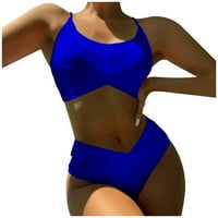 Ženski visoko struk bikini Push up Wimmuit kupaći kostimi za kupaće odjeće