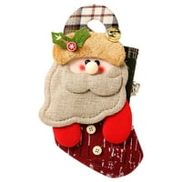 Božićni ukrasi Božićni ukrasi Santa Claus Privjesak Božić čarapa poklon bag božićna stabla bombona
