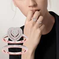 Voss nakit moda Love Diamond Diamond rezbaring oblikovani prsteni šuplji prstenovi