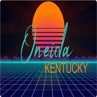 Oneida Kentucky Vinil Decal Stiker Retro Neon Dizajn