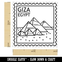 Piramide Giza Egipat odredišta za samo-inking gumenu marku mastilo - crna tinta - mala