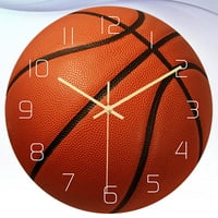 Košarkaški dizajn Creative Wit Clock Kretanje isključivo ukrasni zidni dekor tihi sat za dnevnu sobu