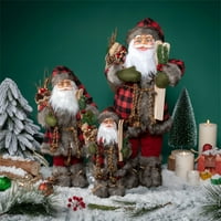 SUNISERY CHISTICS Santa Claus Luck Pleastirani stoji parni igračke ukrase za stolni ukras za prazničnu