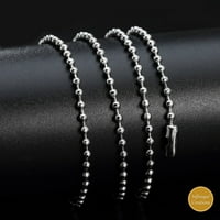 Srebrni lanac od nehrđajućeg čelika po infinejskim kreacijama - narukvica i srebrna ogrlica za žene