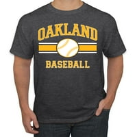 Divlji Bobby Grad Oakland Baseball Fantasy Fan Sports Muška majica, Heather Black, 4x-Large