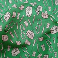 Onuone svilene tabby zelene tkanine škare za škarbene zalihe tiskane šivaće tkanine sa dvorištem širom