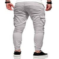 Muškarci Udobnost Stretch Terroucke Pants Slim Fit Ležerne prilike Jogger Pant pantalone Duksevi za
