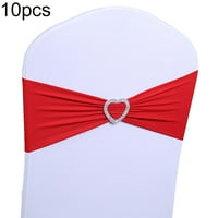 Anvazise elastična bowknot traka za zabavu za zabavu Sash Cover remen za vjenčanje banket dekor crveni
