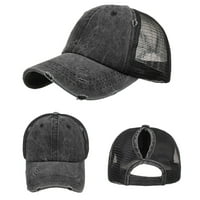 Visoor za žene Unimen Žene Čvrsta boja Sun Hat Podesiva bejzbol kapa HIP hop šešir crna + jedna veličina