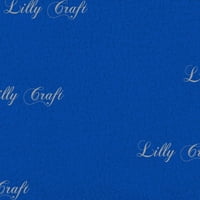 Lilly Craft Solid Boojanje kraljevske plave fleke Tkanina protiv pilula 58-60 široko prodat u dvorištu