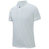 Cleance ispod $ Odjeća za muške, Poropl Plus size Slim Obavijest Athletic Muške košulje bijele veličine