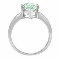 2.5ct Marquise Cut zeleni simulirani dijamant 18k bijelo zlato graviranje godišnjice Angažovanje vjenčanog