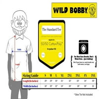 Divlji Bobby, šarena Rainbow Boja Love Srednja odjeća Muška grafička majica, Ljubičasta, 3xL