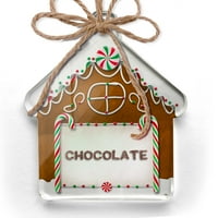 Ornament tiskan jednostrana čokoladna čokoladna fudge sprinklis božićni neonblond