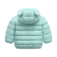 Kaput za dječje djevojke za bebe s kapuljačom sa slatkim medvjeda ušima jakna za djecu s toplom odjećom