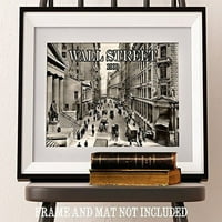 Wall Street 1909- Unfamed Art Print - Odličan poklon za finansijske planere i posrednike